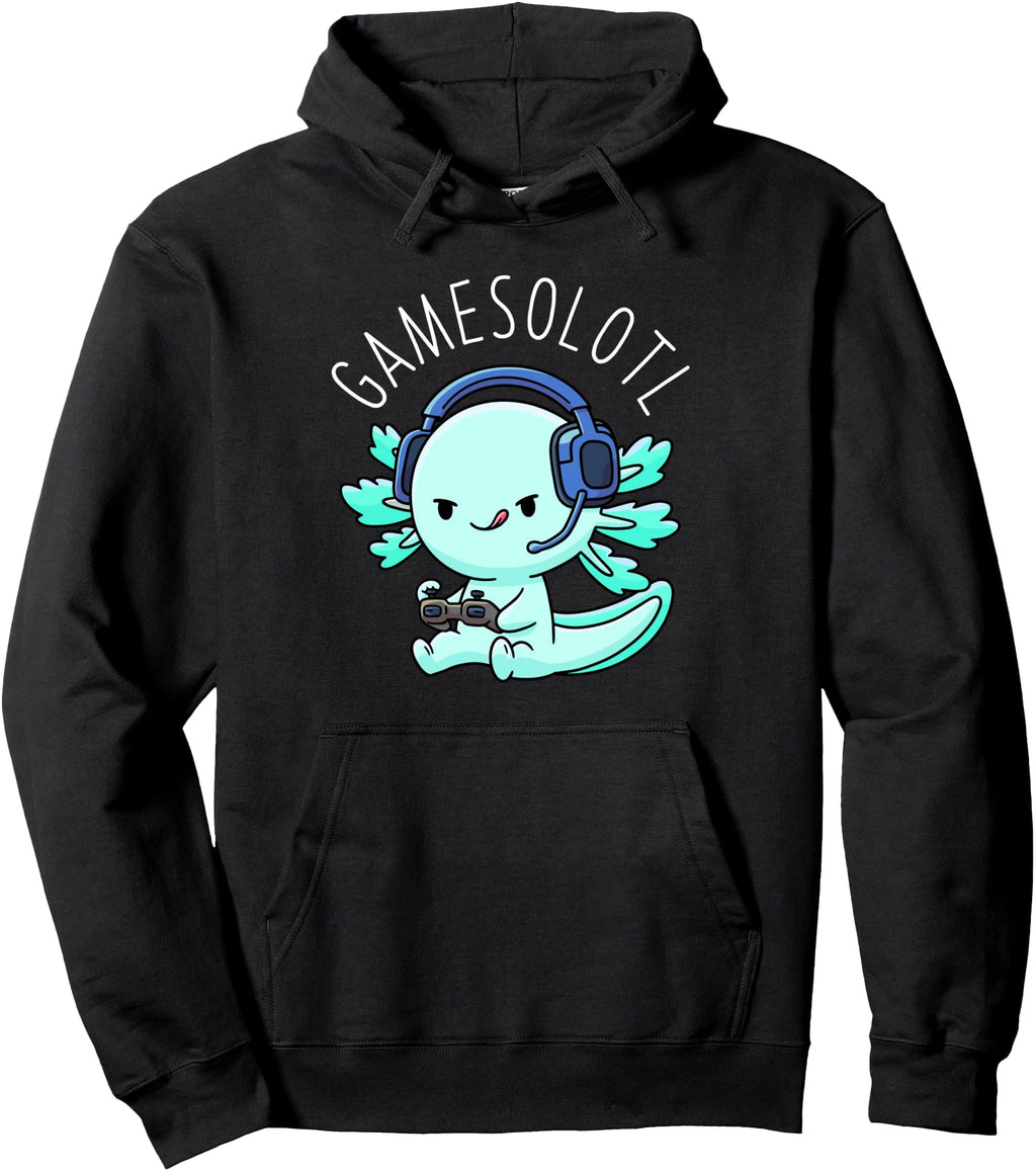 Gamesolotl Axolotl Gamer Anime Gifts T-Shirt - Unique Graphic Unisex - T-Shirt, Sweatshirt, Hoodie