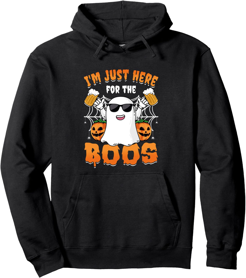 I M Just Here Boos Party Halloween Sweatshirt - Trendy Graphic Men Women - T-Shirt, Sweatshirt, Hoodie