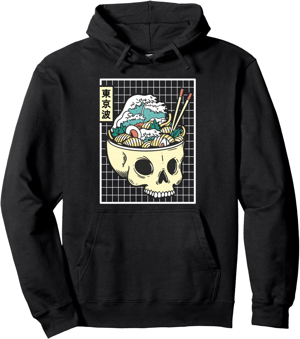 Authentic Japanese Waves Ramen T-Shirt - Novelty Apparel for Adults - T-Shirt, Sweatshirt, Hoodie