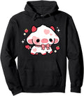 Handcrafted Kawaii Cow Strawberry T-Shirt - Aesthetic Graphic Men Women - T-Shirt, Sweatshirt, Hoodie