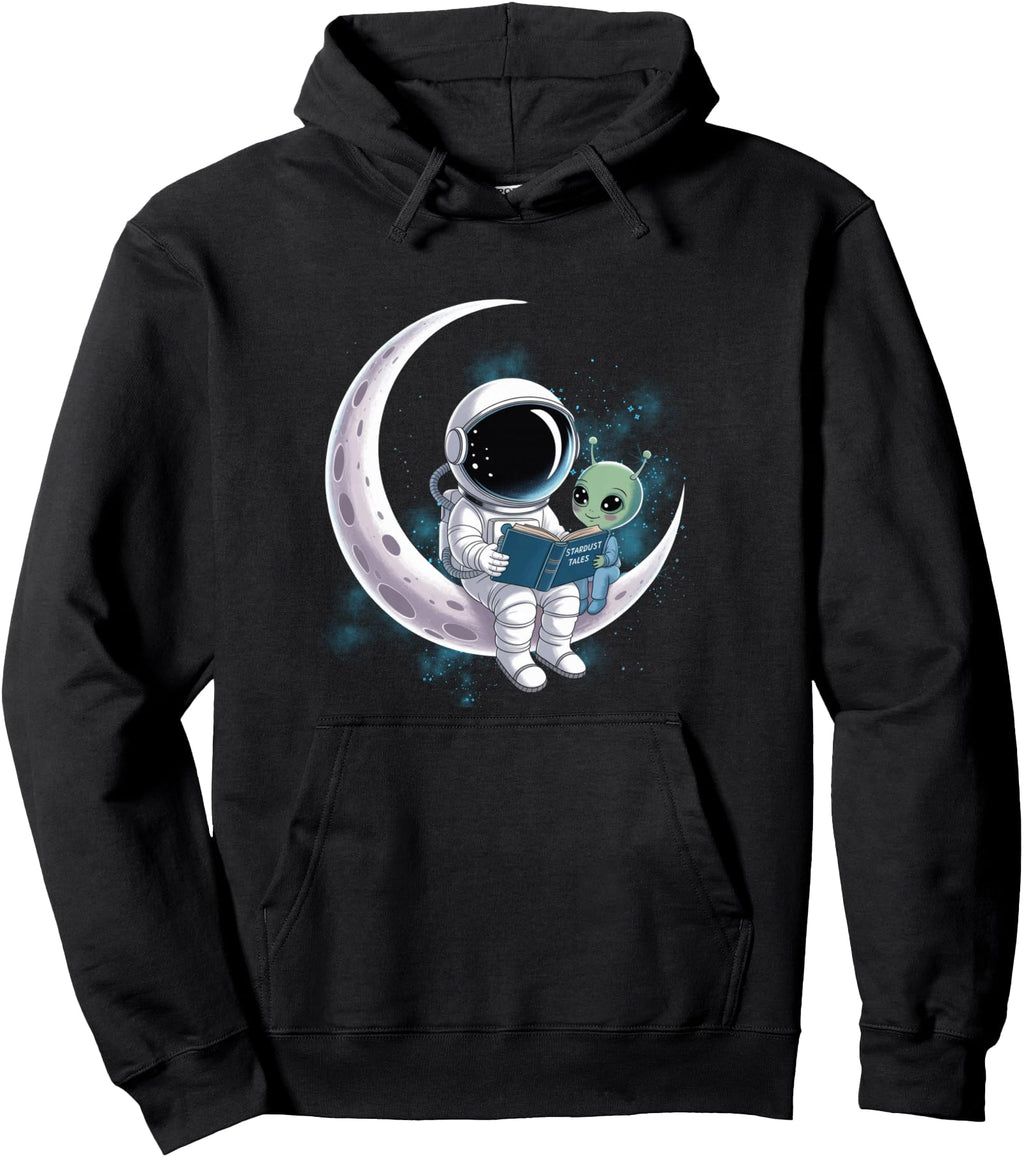 Authentic Astronaut Reading Book To T-Shirt - Novelty Apparel Men Women - T-Shirt, Sweatshirt, Hoodie