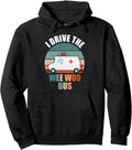 Wee Woo Ambulance Amr Ems Emt Hoodie - Minimalist Print for Adults - T-Shirt, Sweatshirt, Hoodie