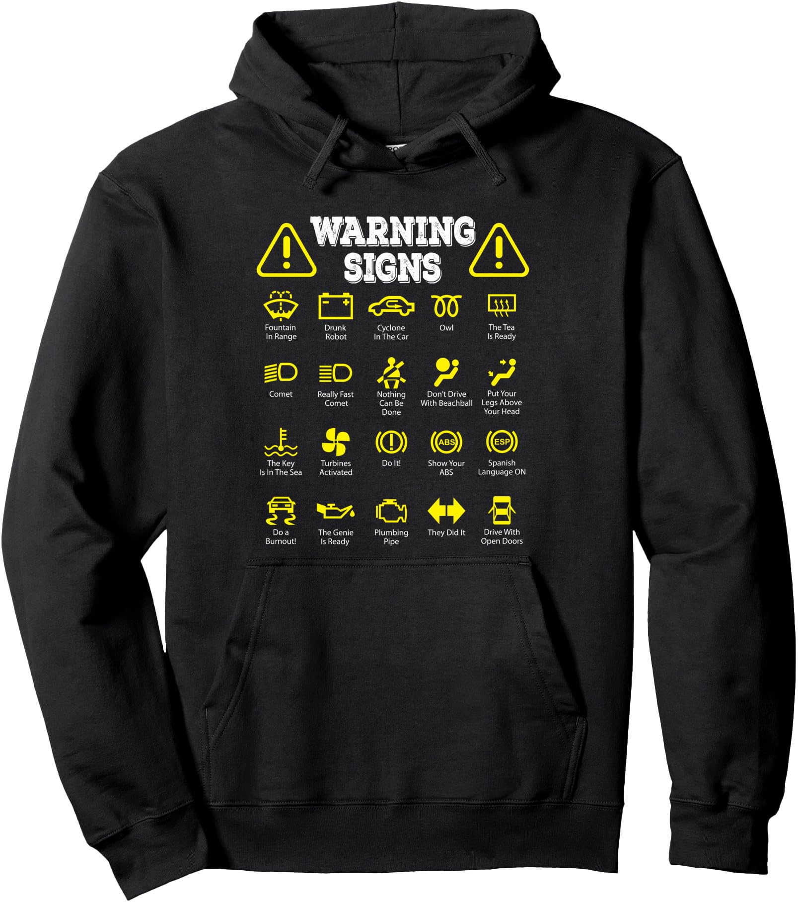 Handcrafted Driving Warning Signs Sweatshirt - Streetwear Style Men Women - T-Shirt, Sweatshirt, Hoodie