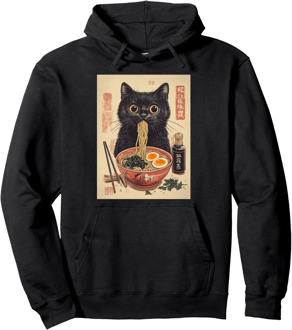 Handcrafted Kawaii Noodle Soup Anime Hoodie - Streetwear Style Men Women - T-Shirt, Sweatshirt, Hoodie
