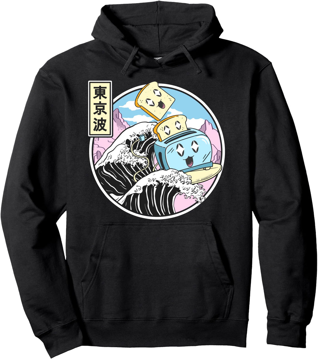 Original Toaster Surfing Kanagawa Wave T-Shirt - Trendy Graphic Men Women - T-Shirt, Sweatshirt, Hoodie