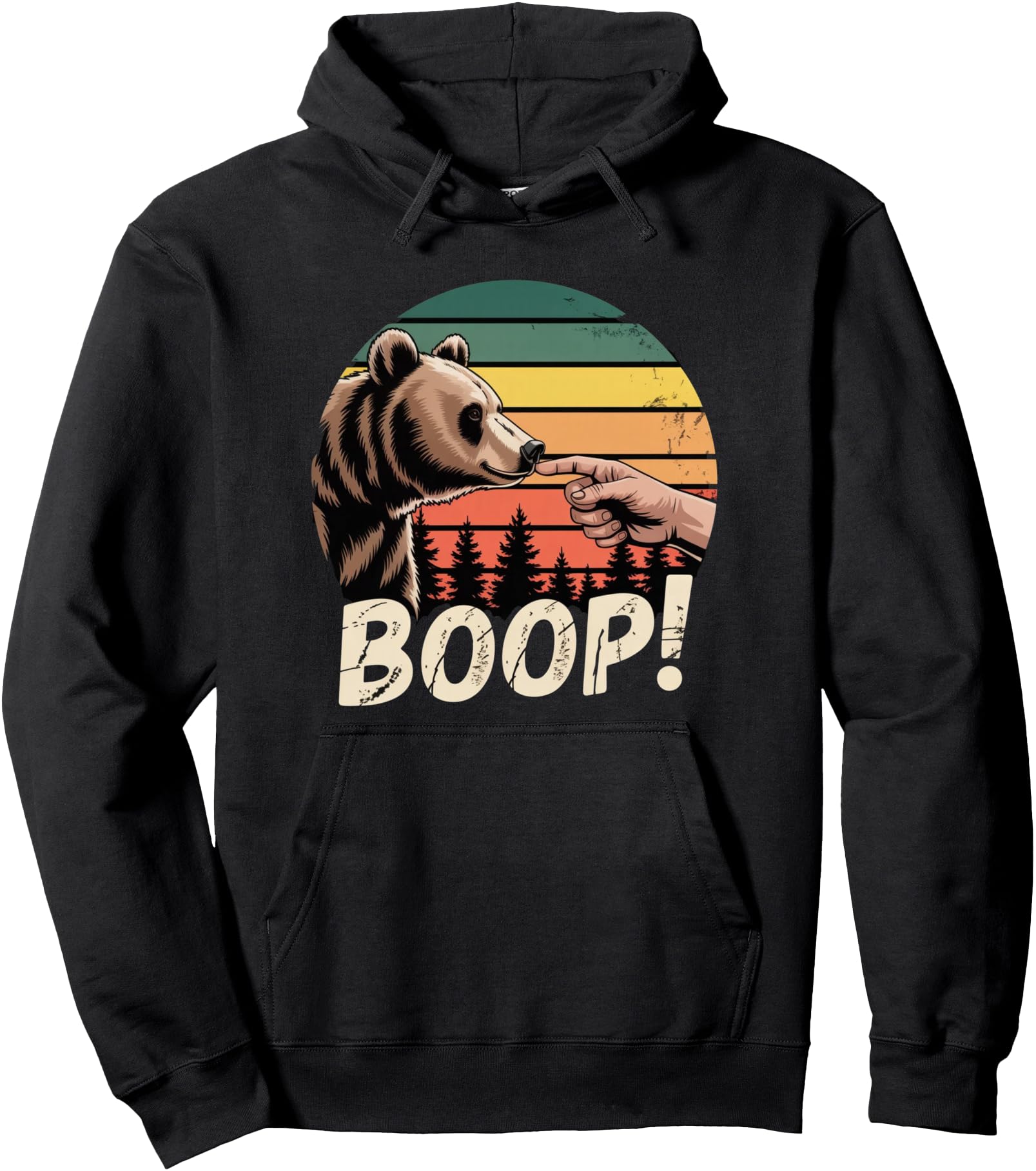 Bear Nose Boop Sunset Exclusive T-Shirt - Graphic Print Men Women - T-Shirt, Sweatshirt, Hoodie