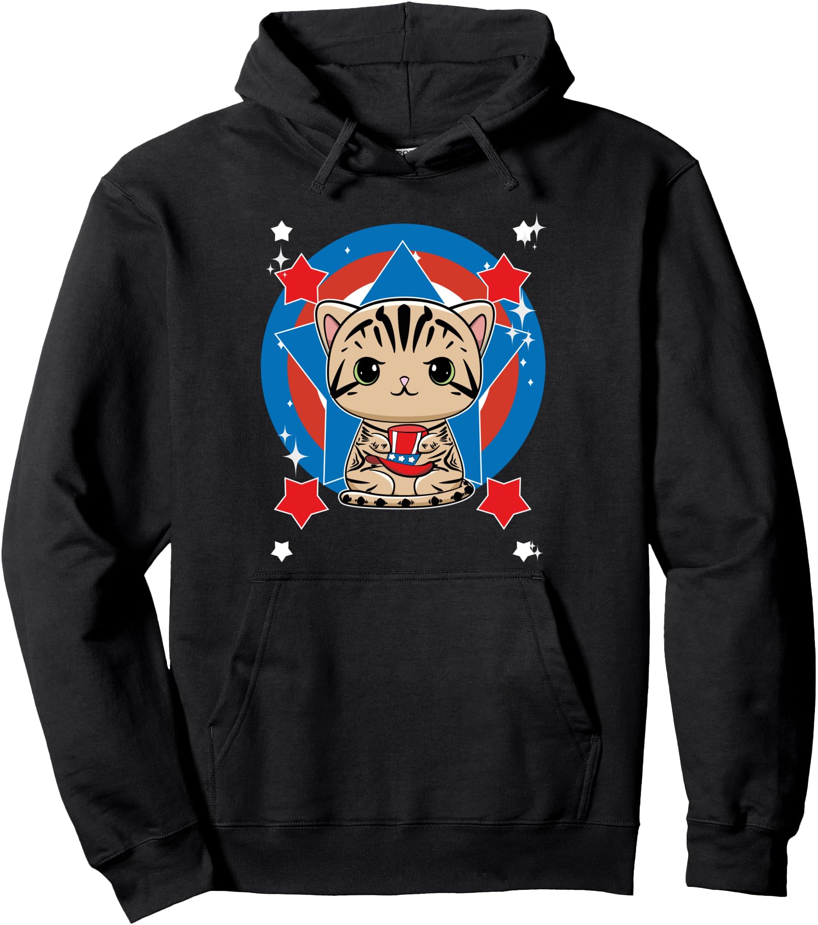 American Shorthair Anime Veterans Day T-Shirt - Novelty Apparel Men Women - T-Shirt, Sweatshirt, Hoodie