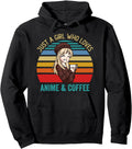 Just Who Loves Anime And Coffee Sunset T-Shirt - Unique Graphic Unisex - T-Shirt, Sweatshirt, Hoodie