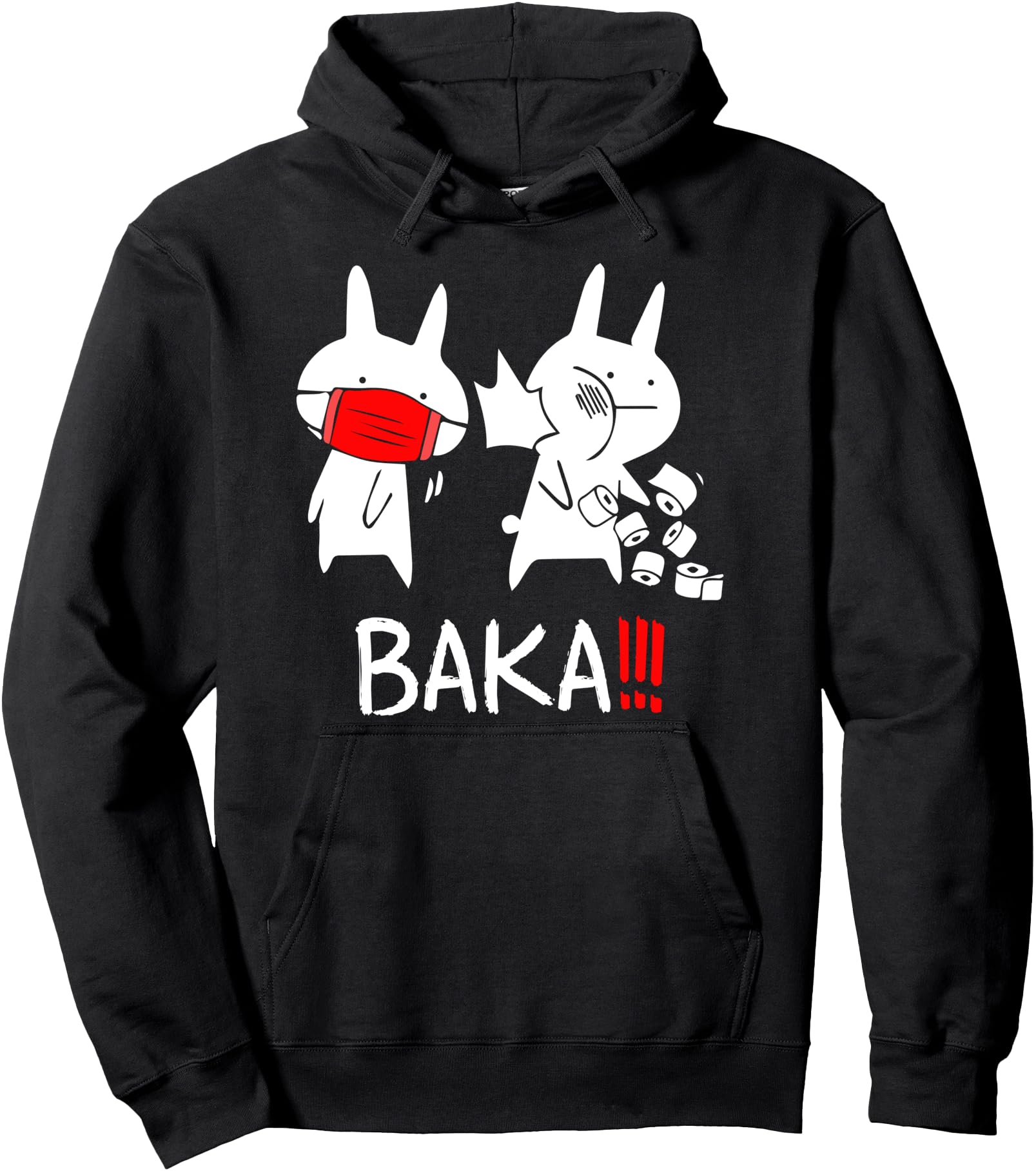 Handcrafted Baka Idiot Japanese Anime T-Shirt - Unique Graphic Men Women - T-Shirt, Sweatshirt, Hoodie