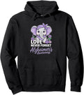 Authentic Alzheimer S Awareness Elephant T-Shirt - Graphic Print Men Women - T-Shirt, Sweatshirt, Hoodie