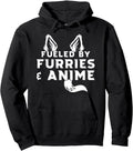 Authentic Fueled Furries Anime Furry Hoodie - Minimalist Print Men Women - T-Shirt, Sweatshirt, Hoodie