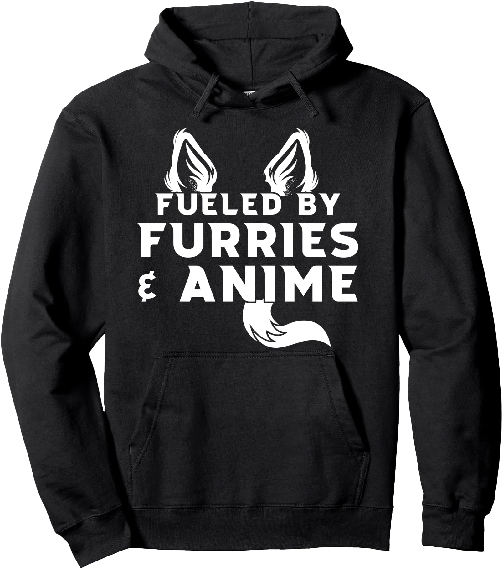 Authentic Fueled Furries Anime Furry Hoodie - Minimalist Print Men Women - T-Shirt, Sweatshirt, Hoodie