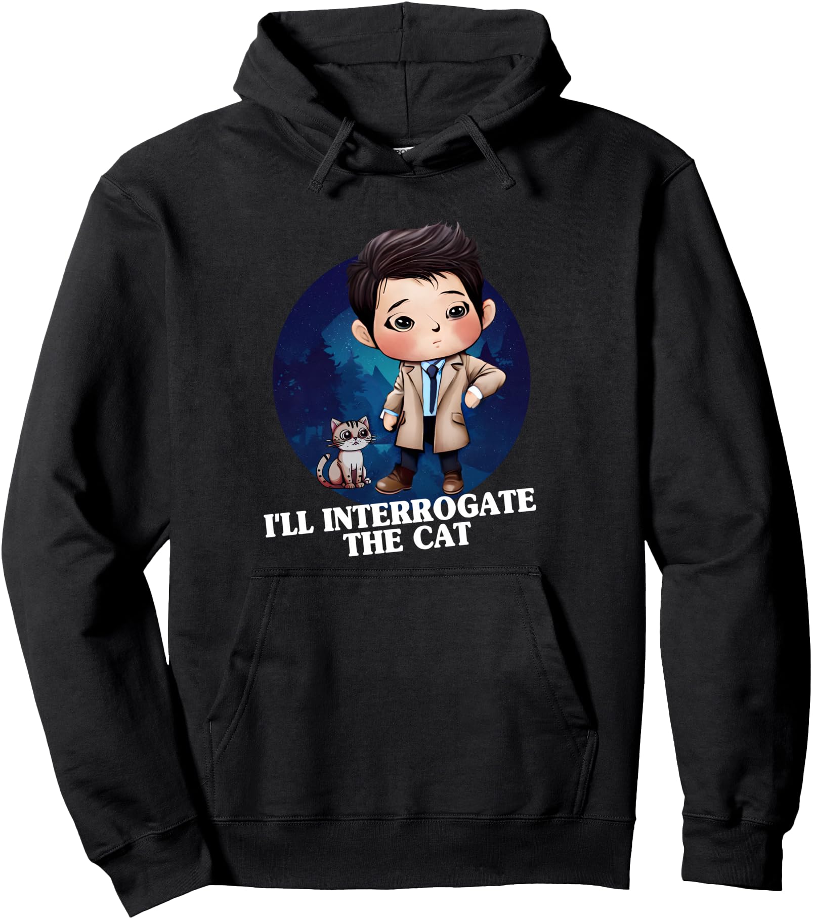 I Ll Interrogate Cat Cas Spn T-Shirt - Aesthetic Graphic Men Women - T-Shirt, Sweatshirt, Hoodie
