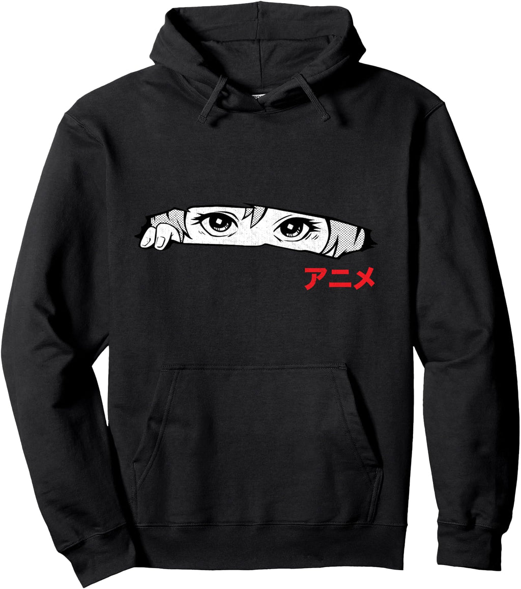 Handcrafted Aesthetic Anime Eyes Japanese T-Shirt - Unique Graphic Unisex - T-Shirt, Sweatshirt, Hoodie