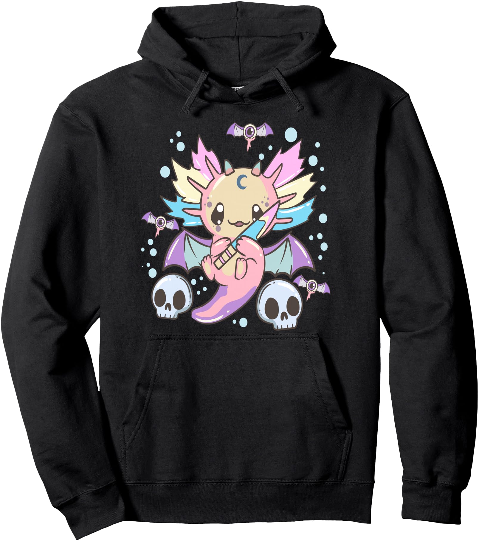 Axolotl Axolotls Pastel Goth Kawaii T-Shirt - Trendy Graphic for Adults - T-Shirt, Sweatshirt, Hoodie