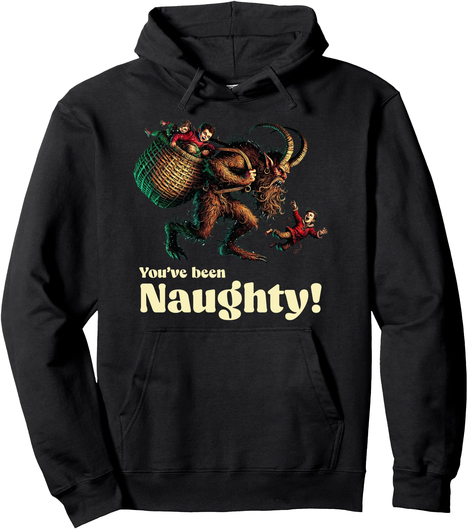 Authentic Krampus You Ve Been Naughty Hoodie - Aesthetic Graphic Men Women - T-Shirt, Sweatshirt, Hoodie