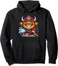 Original Cartoon Highland Cow Hoodie - Custom Art Print Men Women - T-Shirt, Sweatshirt, Hoodie