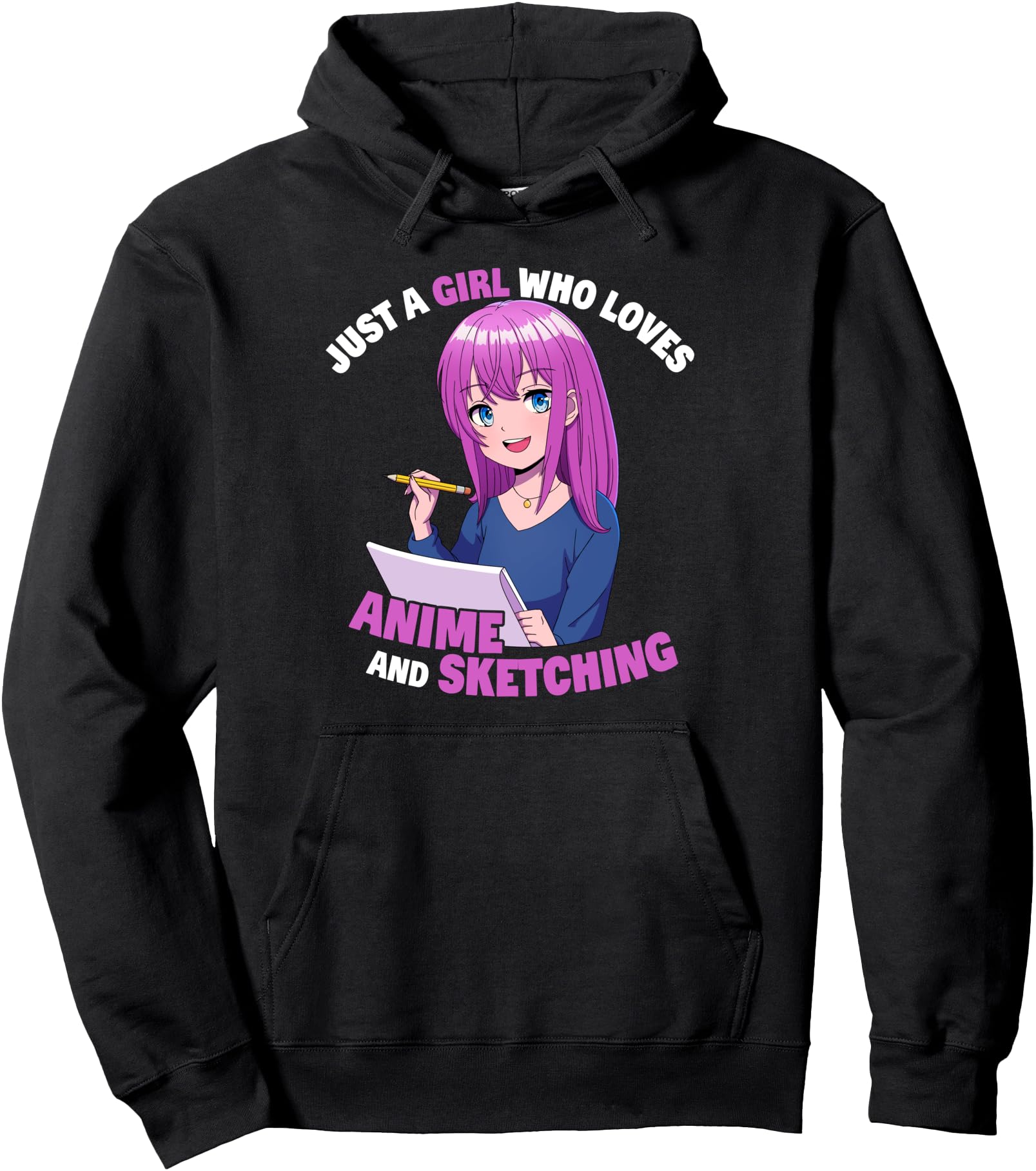 Original Just Who Loves Anime And T-Shirt - Fun Novelty Design Unisex - T-Shirt, Sweatshirt, Hoodie