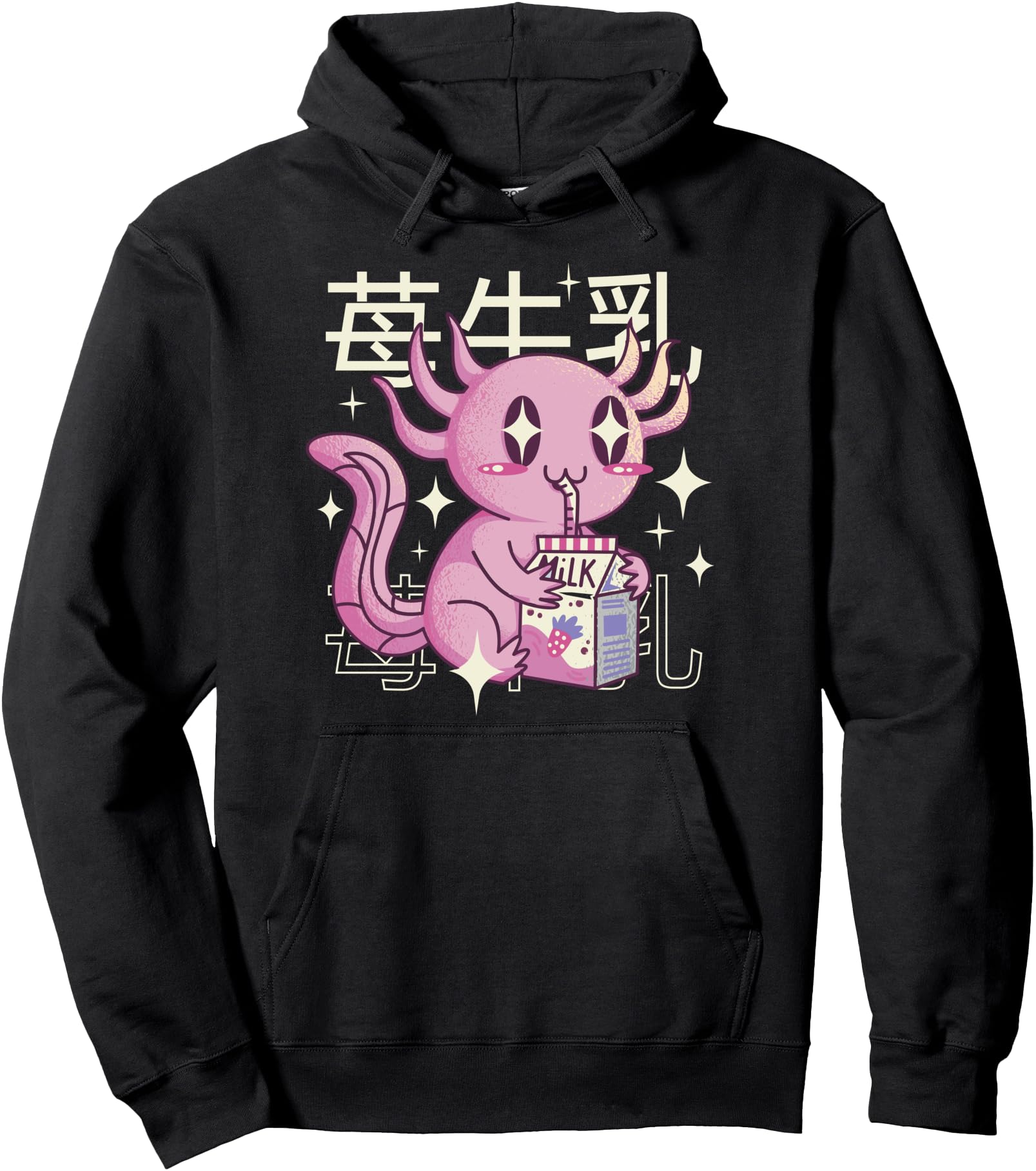 Authentic Happy Axolotl Strawberry Sweatshirt - Graphic Print for Adults - T-Shirt, Sweatshirt, Hoodie