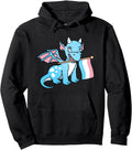 Trans Pride Dragon Transgender Hoodie - Fun Novelty Design Unisex - T-Shirt, Sweatshirt, Hoodie