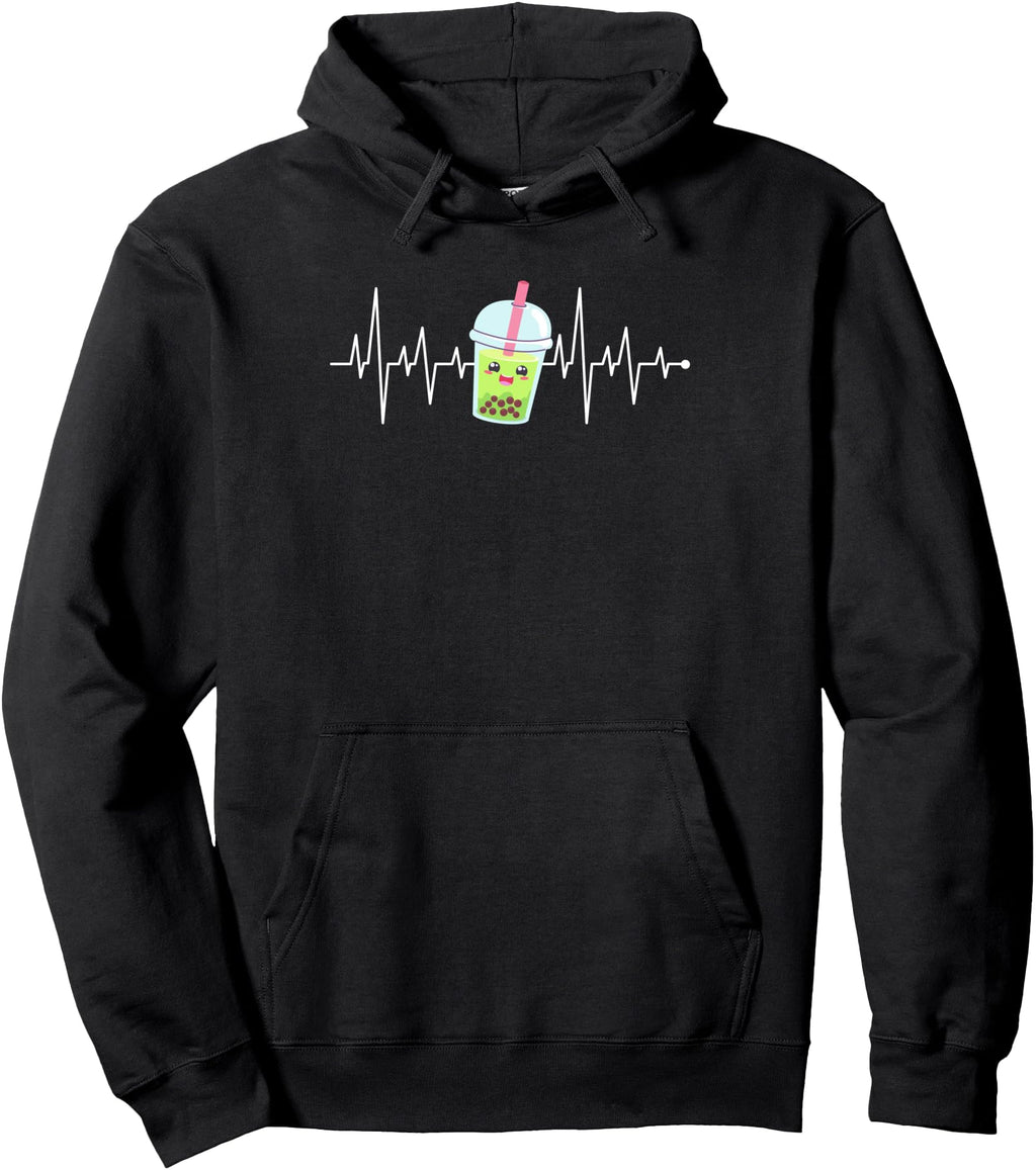 Authentic Heartbeat Boba Tea Bubble T-Shirt - Graphic Print for Adults - T-Shirt, Sweatshirt, Hoodie