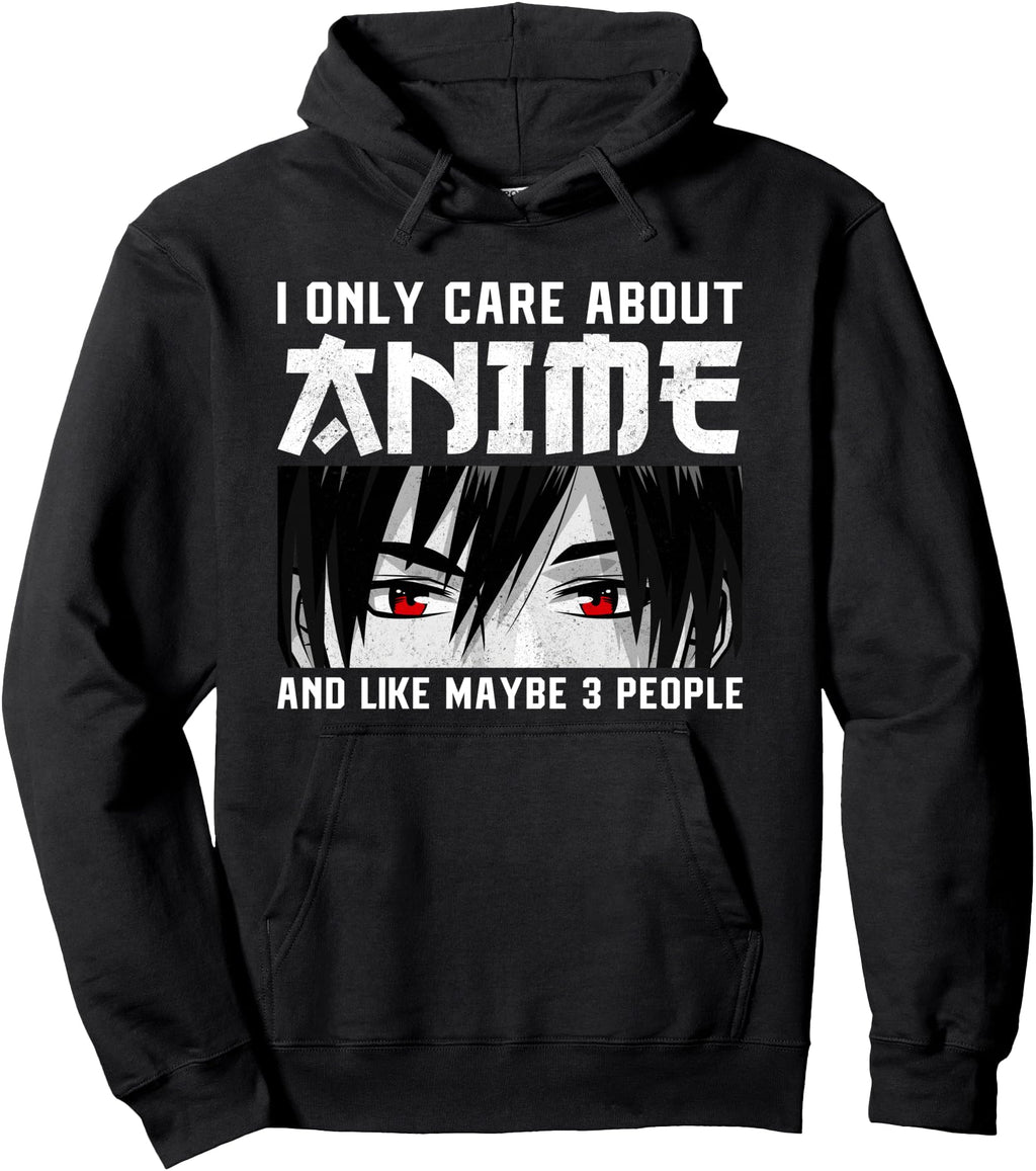 Exclusive Anime Teen I Only Care Sweatshirt - Minimalist Print Men Women - T-Shirt, Sweatshirt, Hoodie