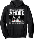 Exclusive Anime Teen I Only Care Sweatshirt - Minimalist Print Men Women - T-Shirt, Sweatshirt, Hoodie