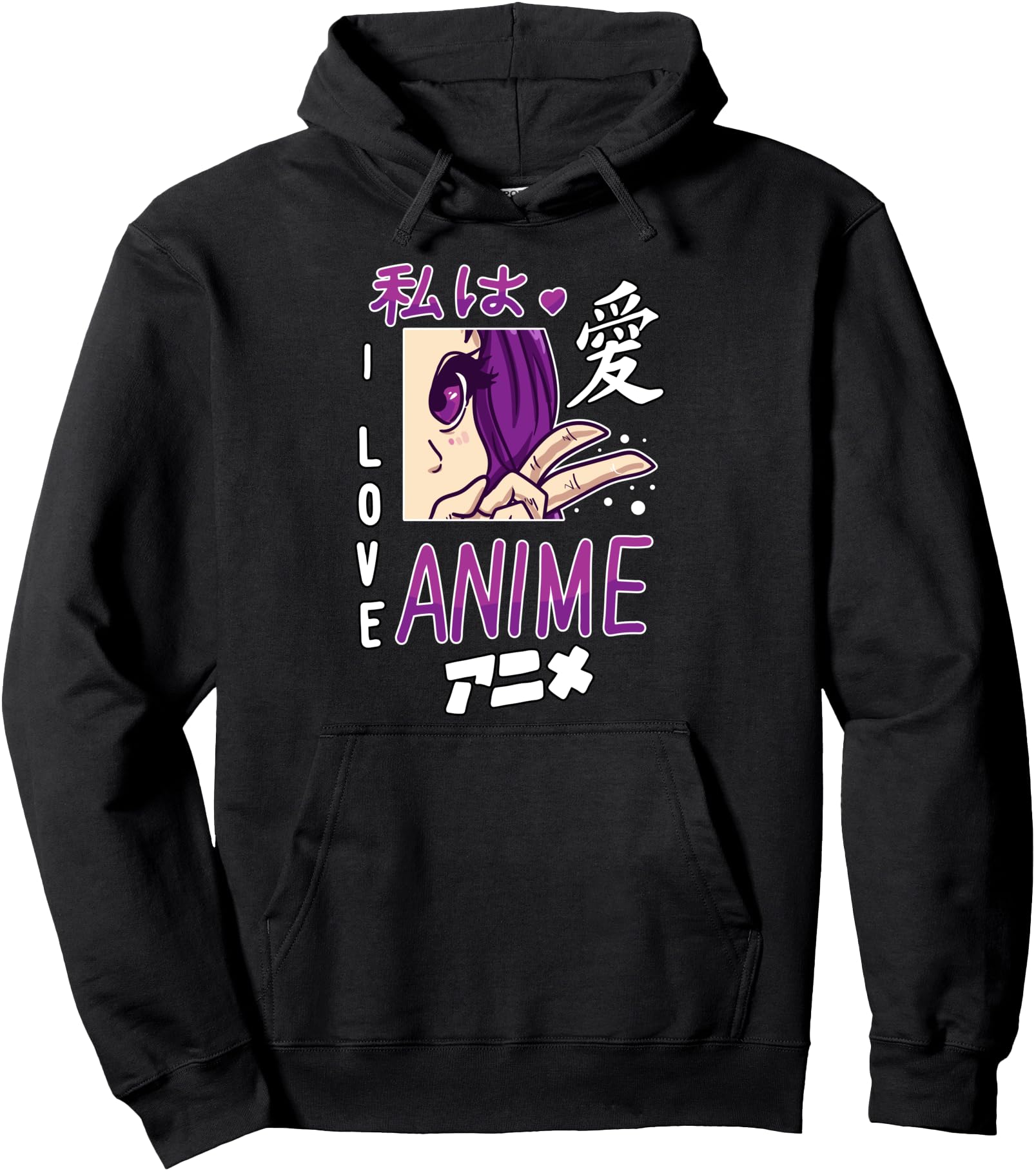 Exclusive I Love Anime Cosplay Anime Hoodie - Minimalist Print Men Women - T-Shirt, Sweatshirt, Hoodie