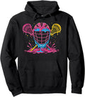 Lacrosse Ice Cream Drip Lax Helmet T-Shirt - Aesthetic Graphic for Adults - T-Shirt, Sweatshirt, Hoodie