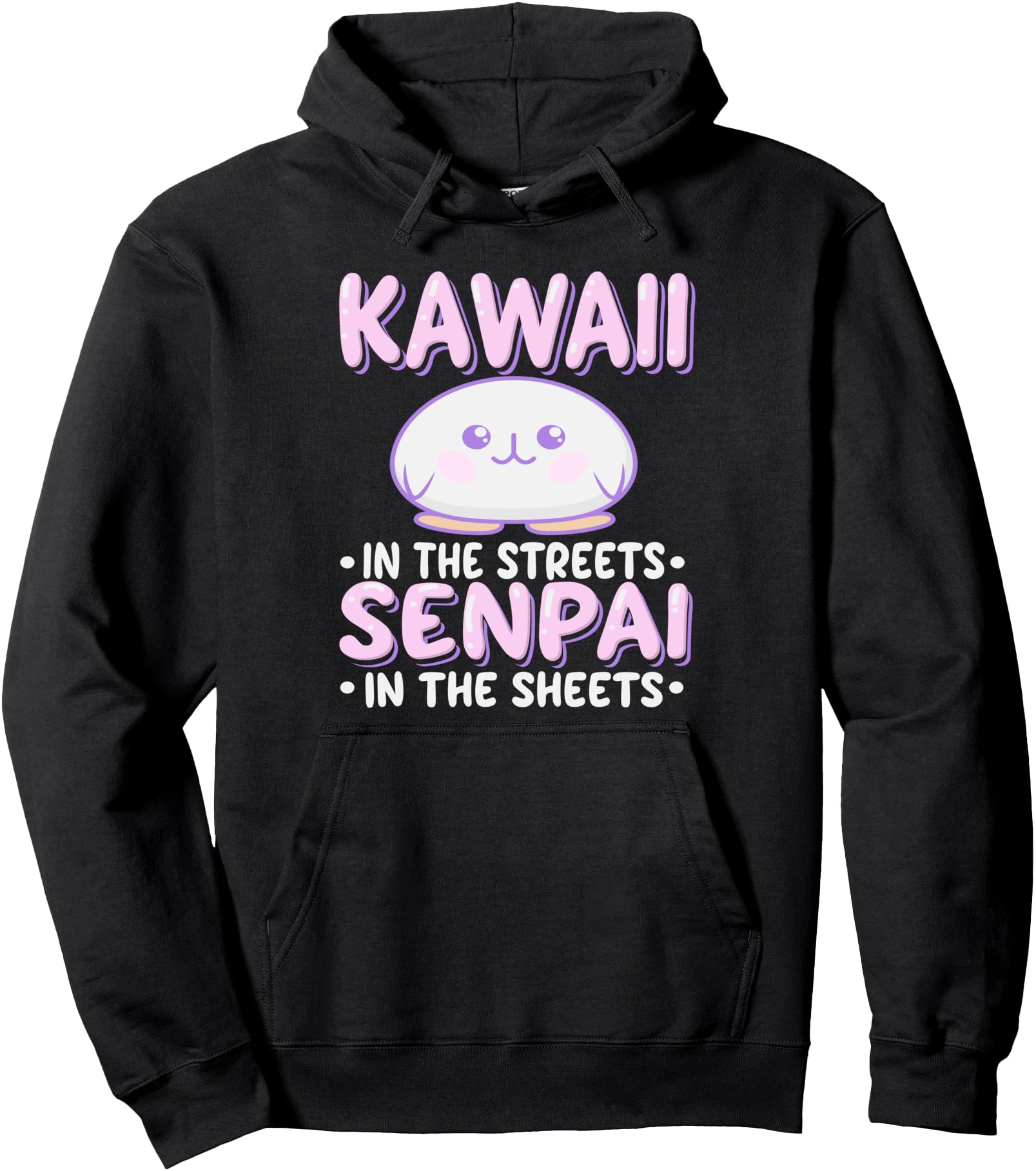 Kawaii Streets Senpai Sheets Anime Hoodie - Custom Art Print Men Women - T-Shirt, Sweatshirt, Hoodie