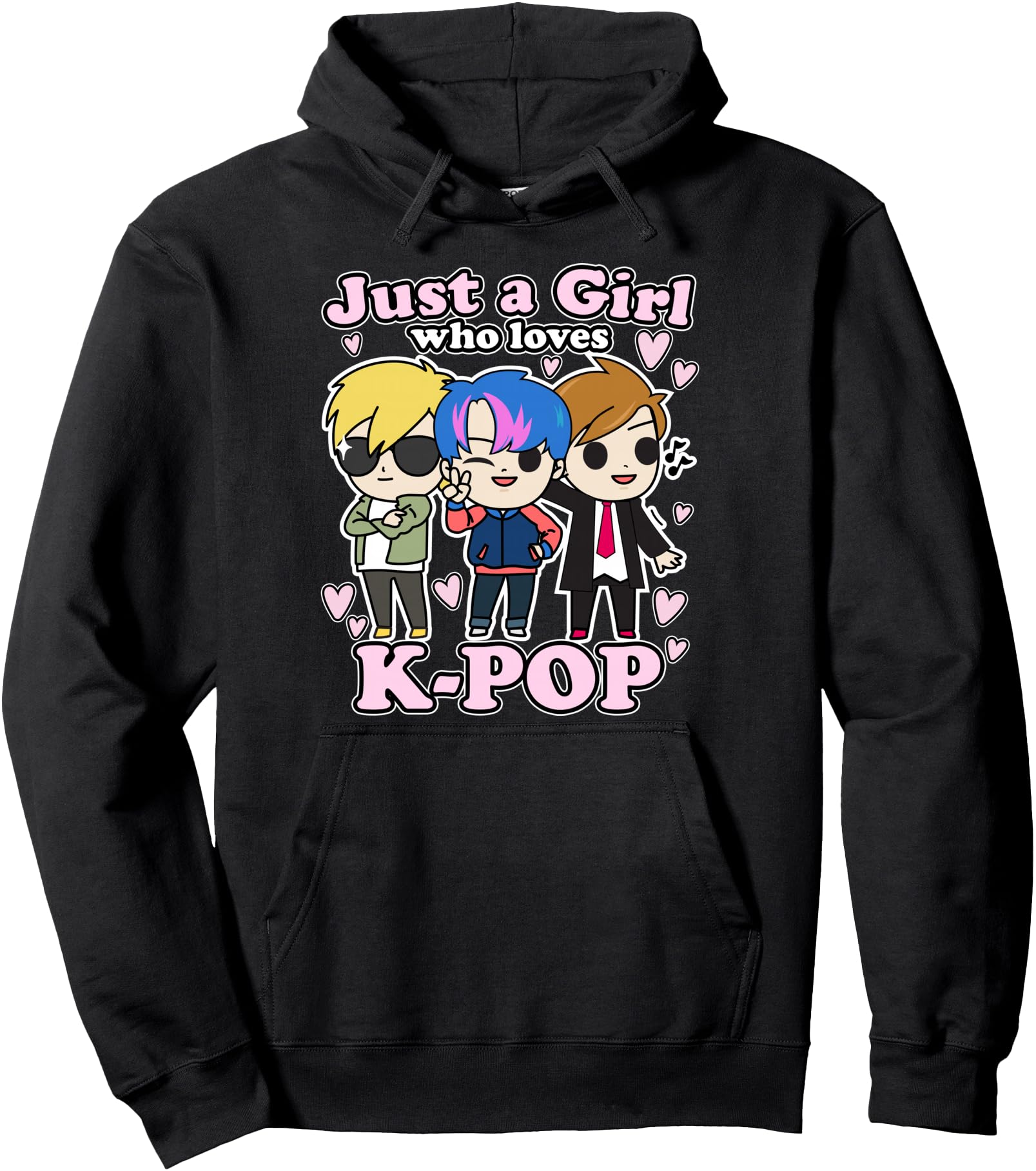 Handcrafted K Pop Just Who Loves K Hoodie - Casual Everyday Wear Unisex - T-Shirt, Sweatshirt, Hoodie