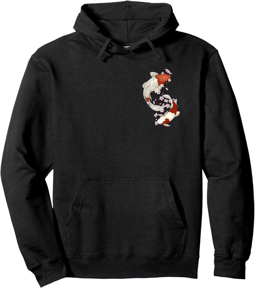 Japanese Koi Fish And Cherry Blossom T-Shirt - Streetwear Style Men Women - T-Shirt, Sweatshirt, Hoodie