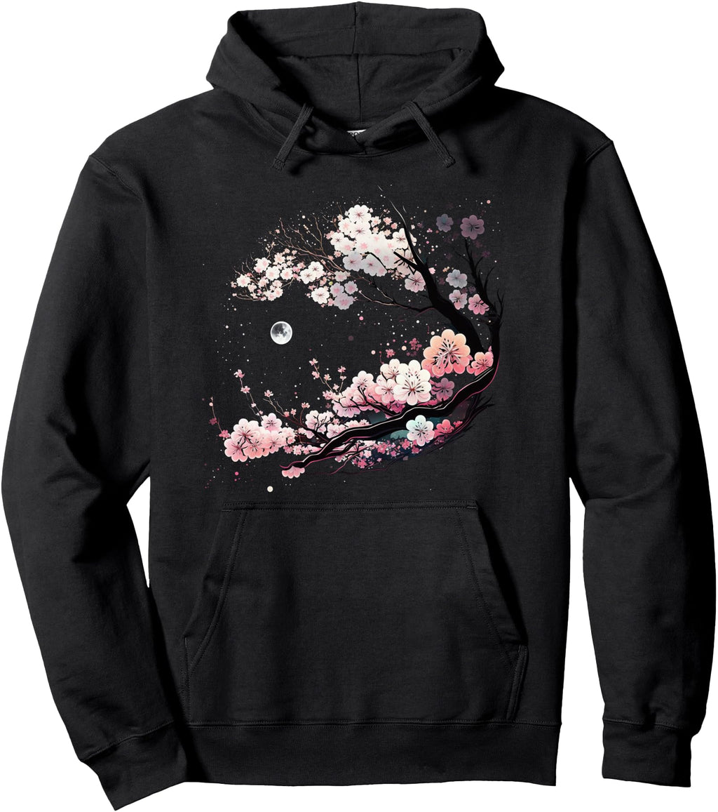 Exclusive Japanese Sakura Garden Geisha Hoodie - Unique Graphic Men Women - T-Shirt, Sweatshirt, Hoodie