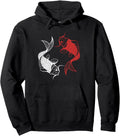 Red White Black Chinese Carp Asian Hoodie - Casual Everyday Wear Unisex - T-Shirt, Sweatshirt, Hoodie