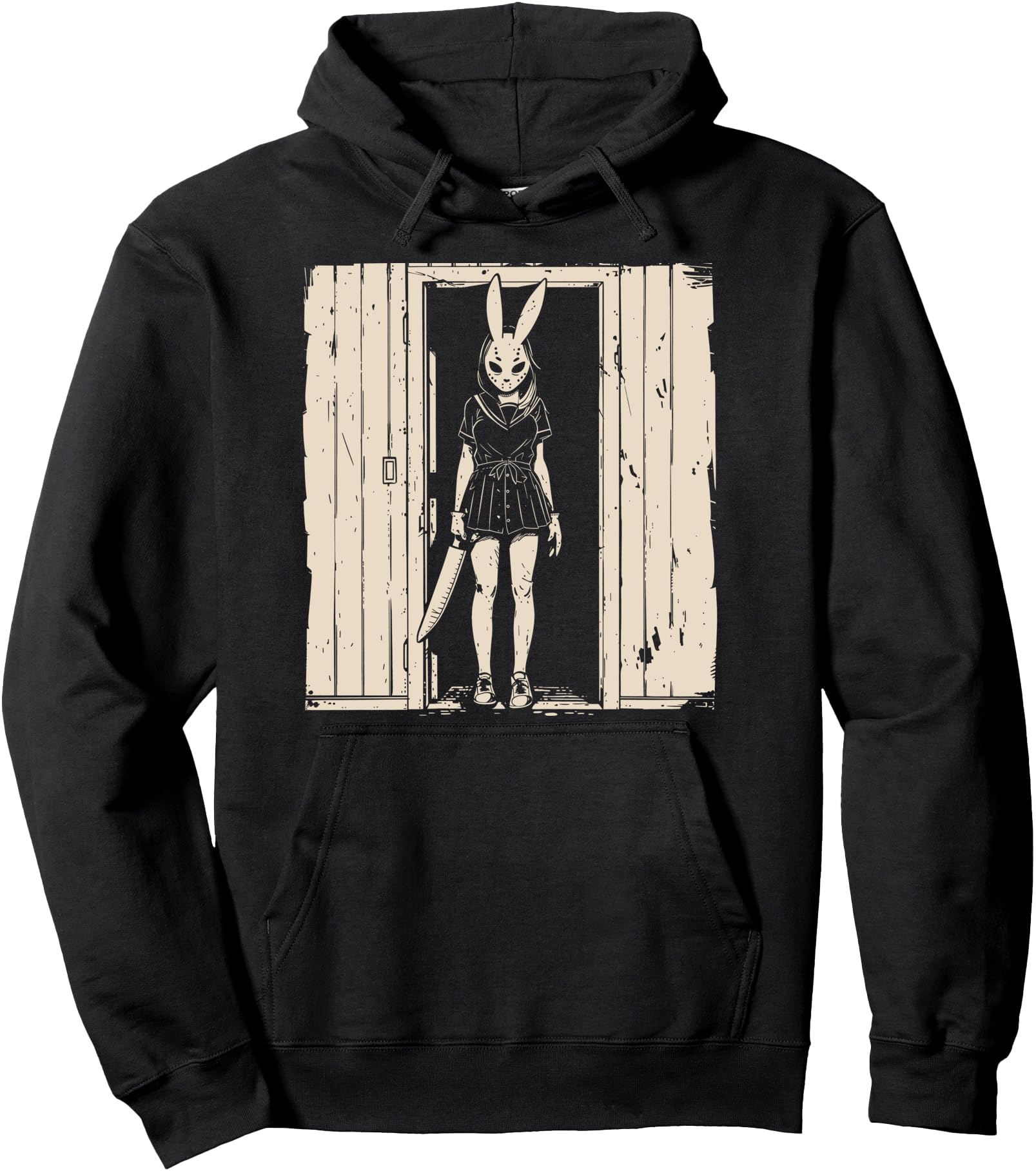 Original Horror Bunny Mask Slasher Farm T-Shirt - Trendy Graphic Unisex - T-Shirt, Sweatshirt, Hoodie