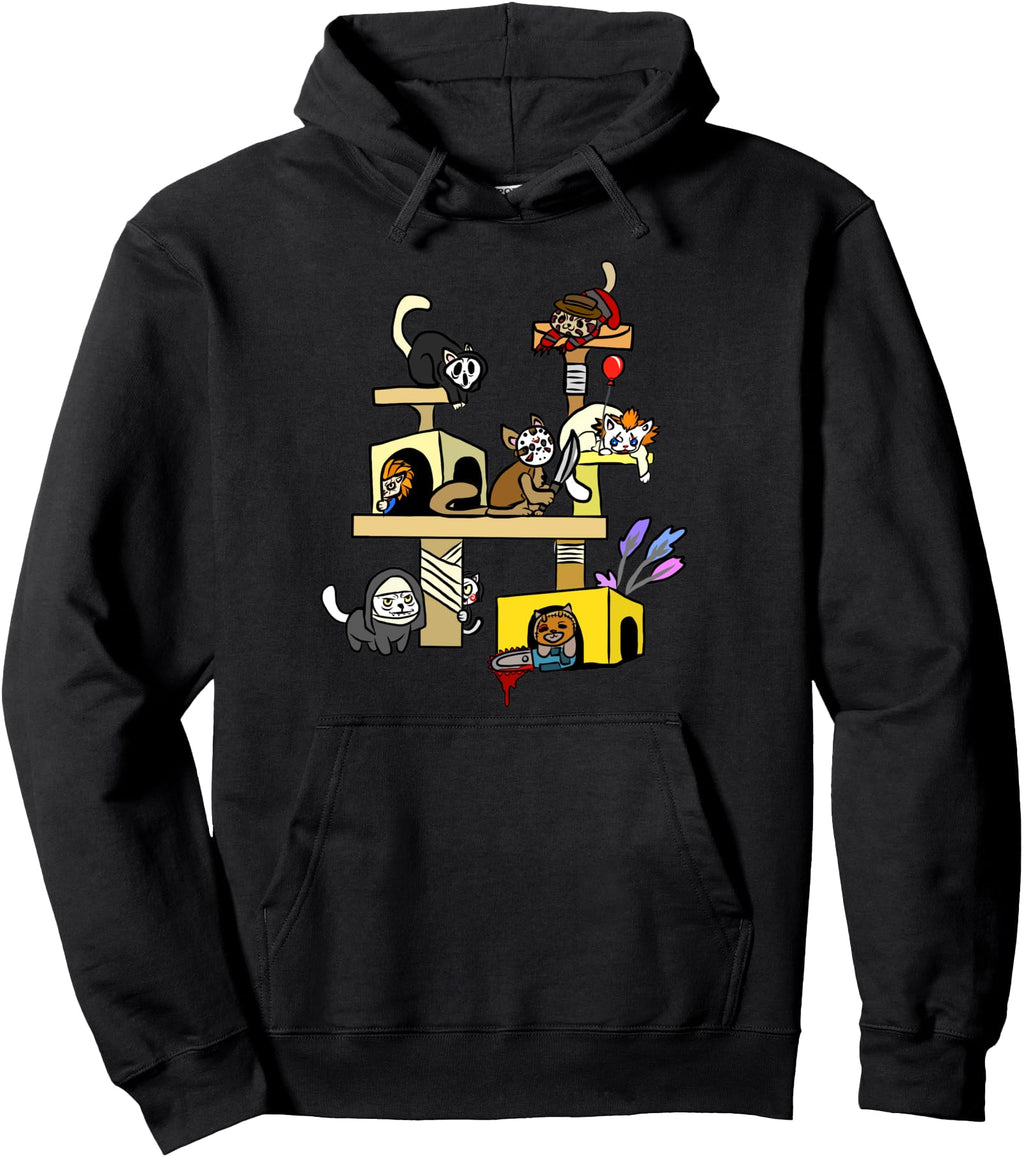 Authentic Horror Movies Cat Gifts Cat T-Shirt - Graphic Print Men Women - T-Shirt, Sweatshirt, Hoodie