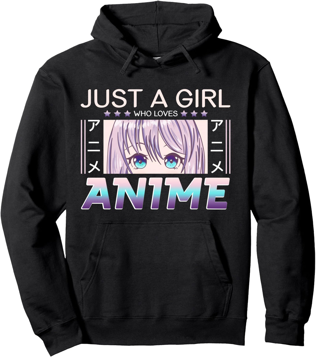 Exclusive Just Who Loves Anime Sweatshirt - Casual Everyday Wear Men Women - T-Shirt, Sweatshirt, Hoodie