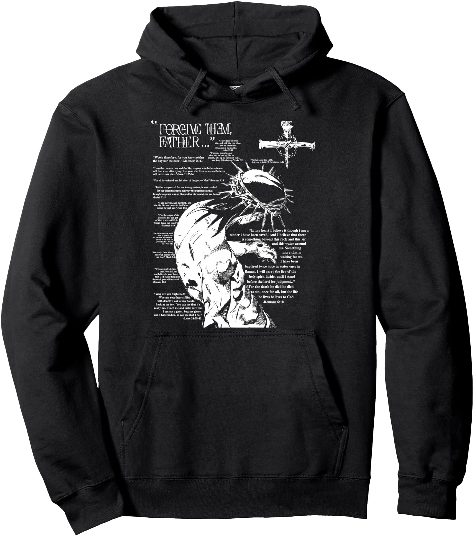 Exclusive Forgive Them Father Anime Sweatshirt - Minimalist Print Unisex - T-Shirt, Sweatshirt, Hoodie