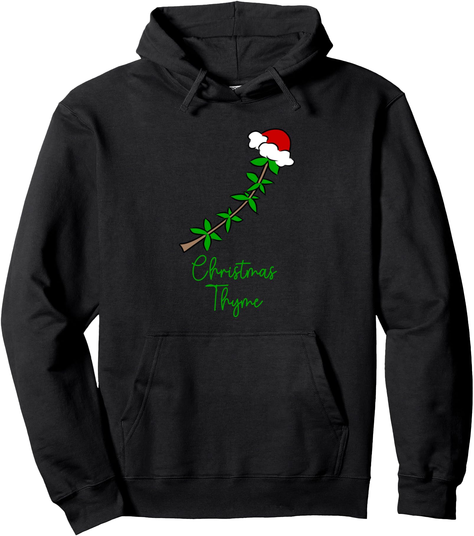 Thyme Wearing Santa Hat Thyme Rare Sweatshirt - Minimalist Print Men Women - T-Shirt, Sweatshirt, Hoodie