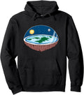 Flat Earth Ice Wall Flat Theory Hoodie - Aesthetic Graphic Men Women - T-Shirt, Sweatshirt, Hoodie