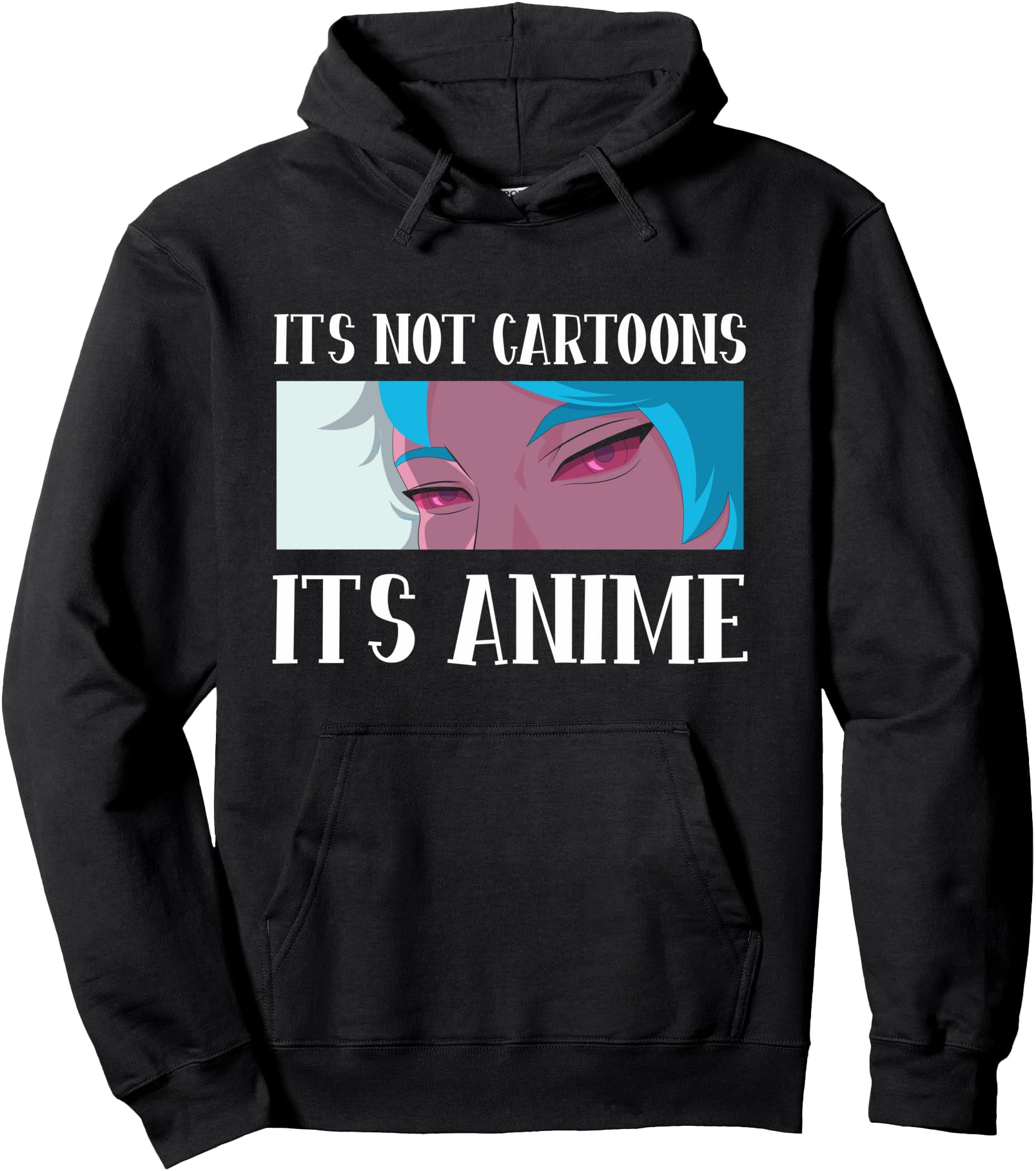 Handcrafted It S Not Cartoons It S Anime Hoodie - Trendy Graphic Unisex - T-Shirt, Sweatshirt, Hoodie