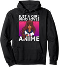 Just Who Loves Anime Black Anime Sweatshirt - Aesthetic Graphic for Adults - T-Shirt, Sweatshirt, Hoodie