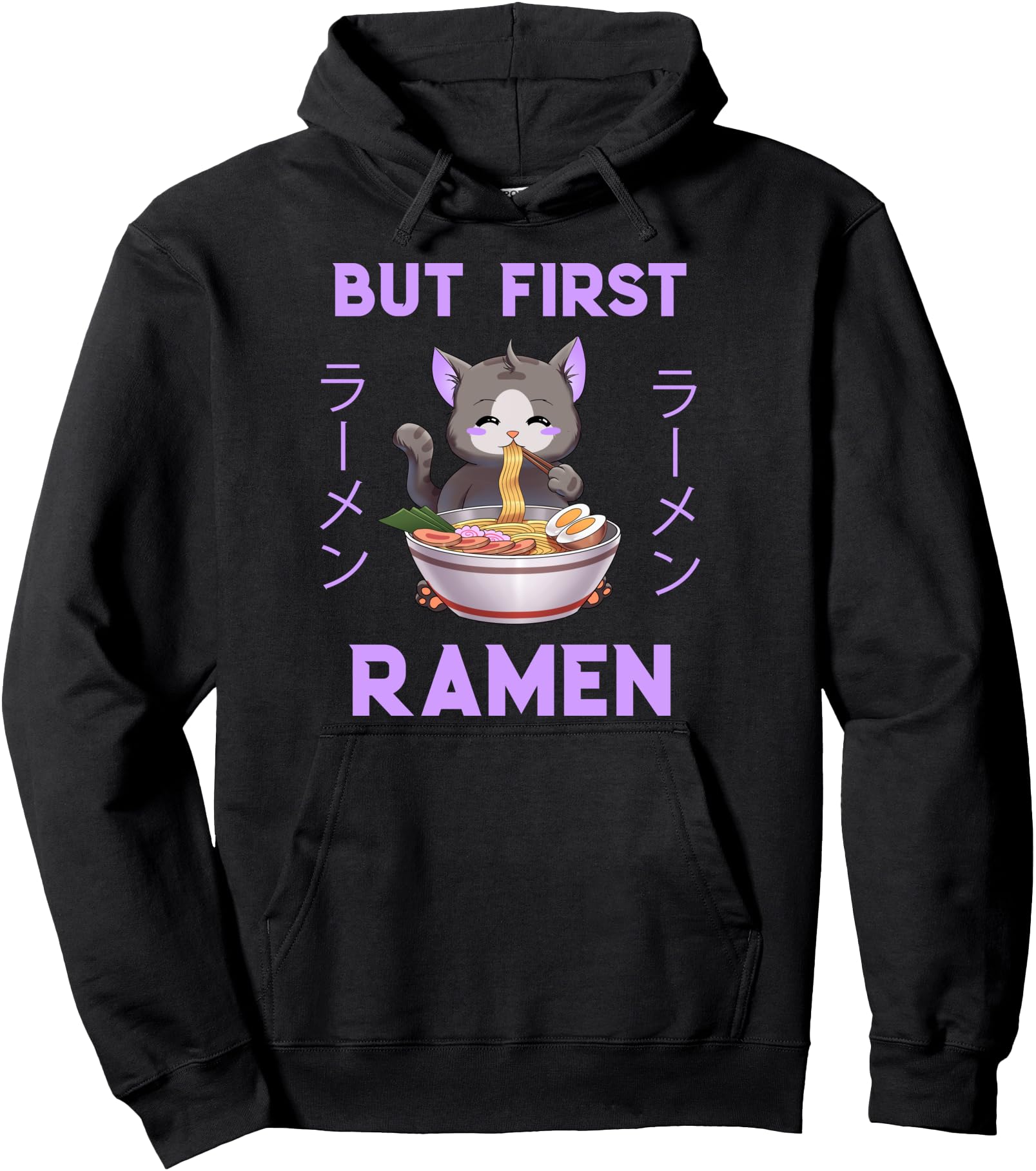 Exclusive Ramen Cat Japanese Kawaii T-Shirt - Streetwear Style for Adults - T-Shirt, Sweatshirt, Hoodie