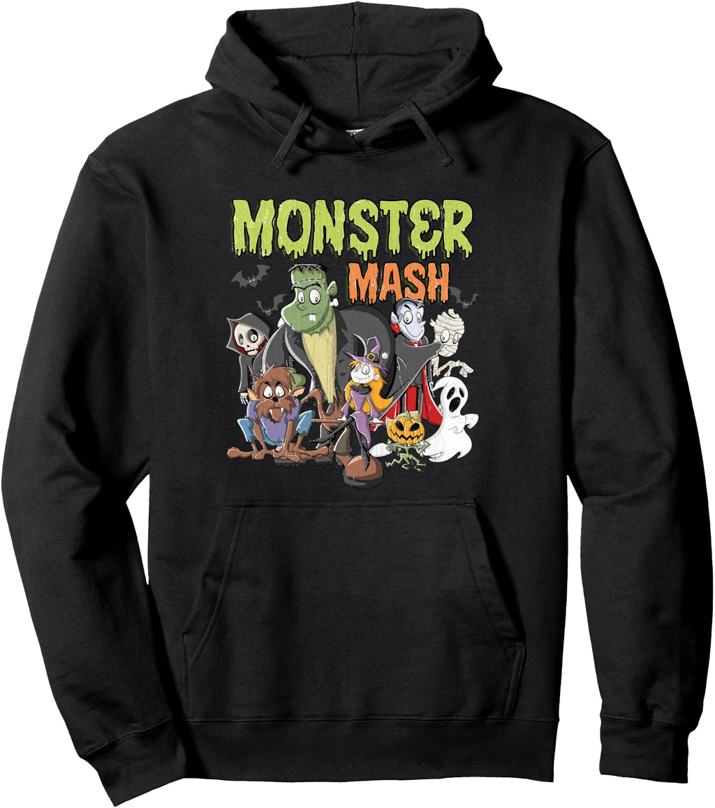Handcrafted Monster Mash Halloween T-Shirt - Custom Art Print for Adults - T-Shirt, Sweatshirt, Hoodie