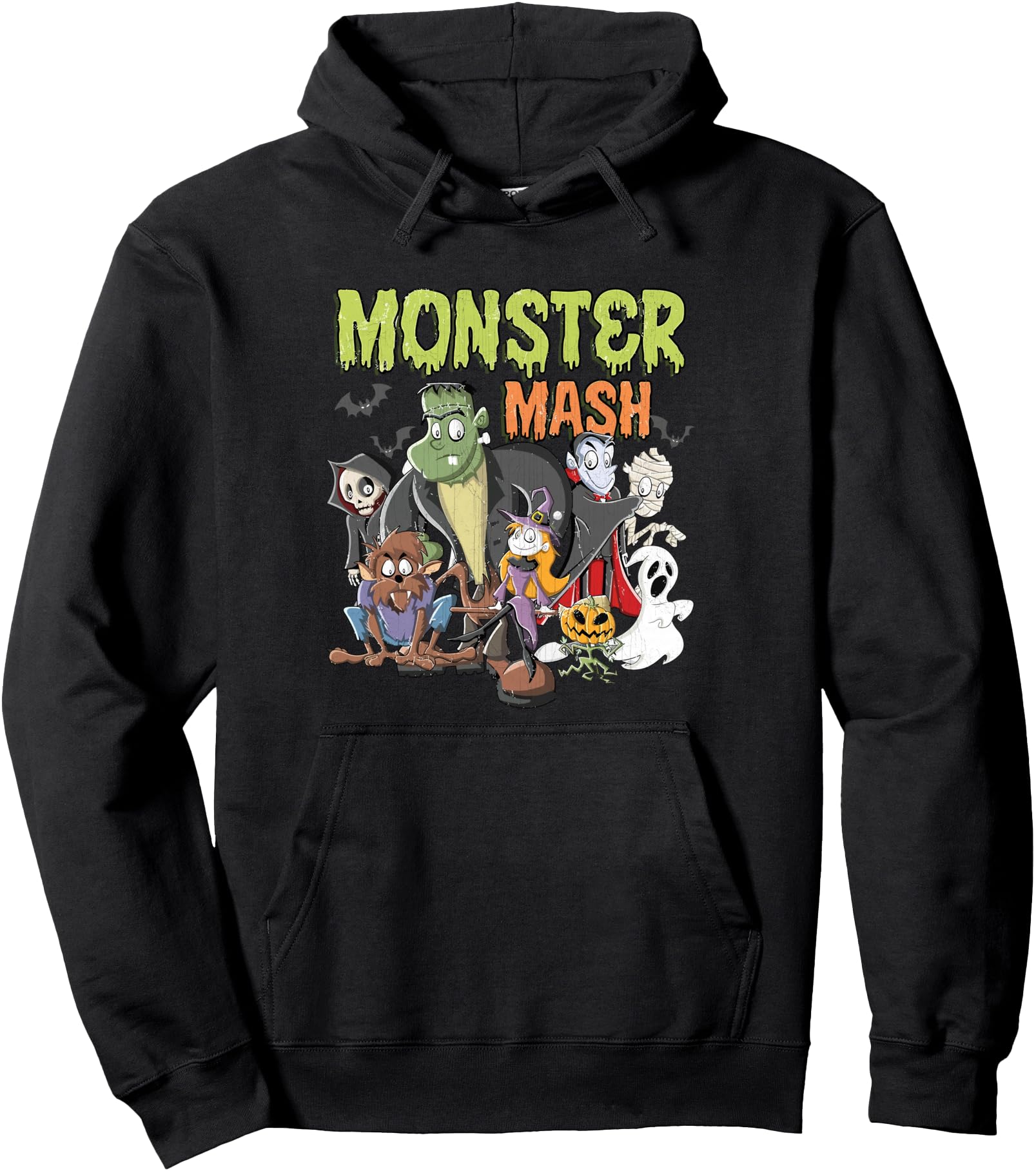 Handcrafted Monster Mash Halloween T-Shirt - Custom Art Print for Adults - T-Shirt, Sweatshirt, Hoodie