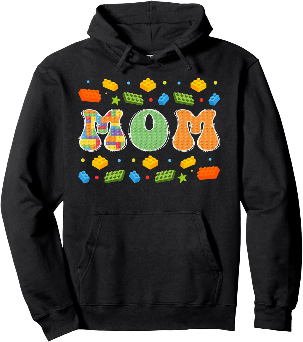 Mom Building Bricks Block Master Builder T-Shirt - Graphic Print Men Women - T-Shirt, Sweatshirt, Hoodie