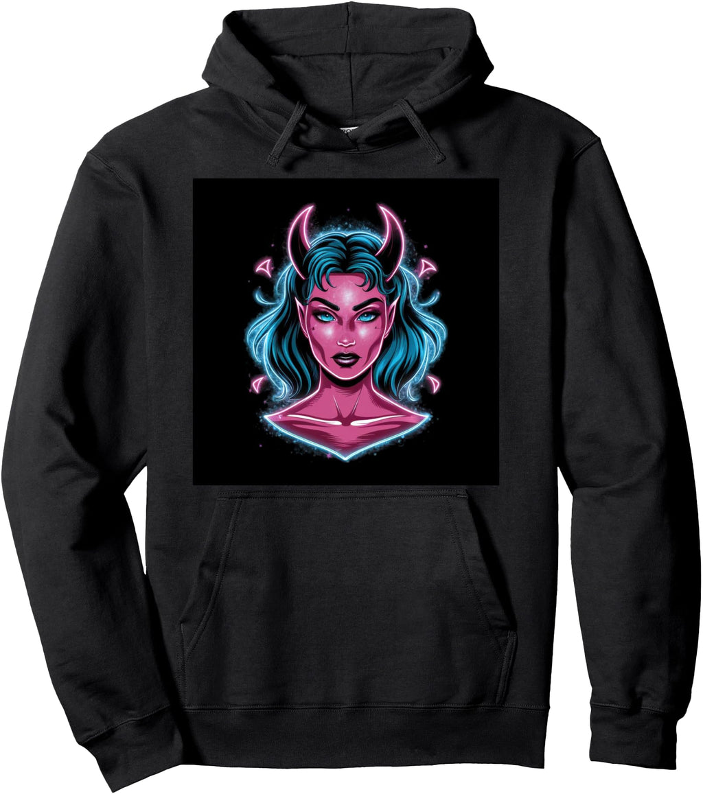 Handcrafted Cartoon Sexy She Devil T-Shirt - Aesthetic Graphic for Adults - T-Shirt, Sweatshirt, Hoodie