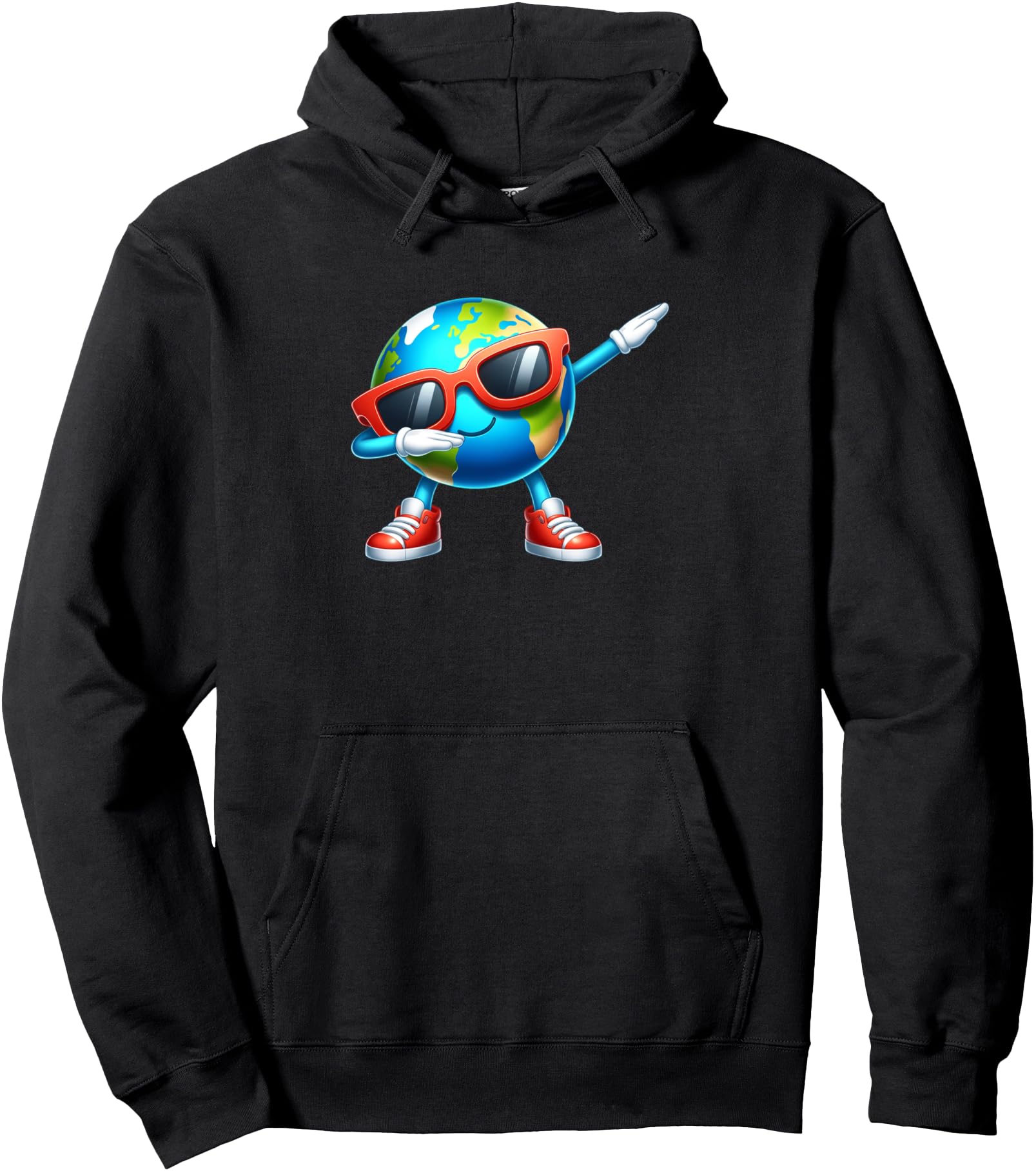 Cartoon Globe Sunglasses Fun T-Shirt - Streetwear Style for Adults - T-Shirt, Sweatshirt, Hoodie