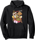 Kawaii Ferret Ramen Noodles Japanese Food T-Shirt - Graphic Print Men Women - T-Shirt, Sweatshirt, Hoodie