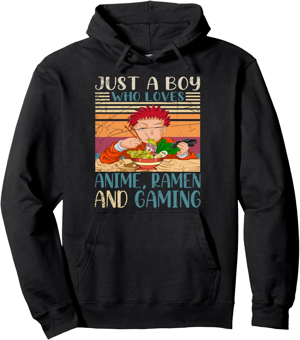 Otaku Ramen Noodles Gamer Gaming Anime Hoodie - Graphic Print Men Women - T-Shirt, Sweatshirt, Hoodie